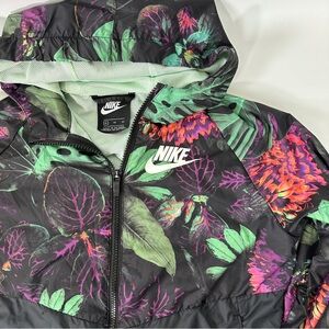 Nike Jungle Print‎ Wind Breaker Jacket Girls XL Black Green Red Purple Lite